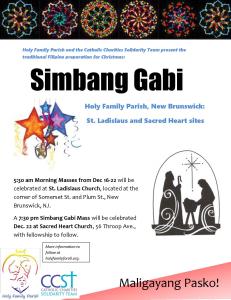 Simbang Gabi flyer